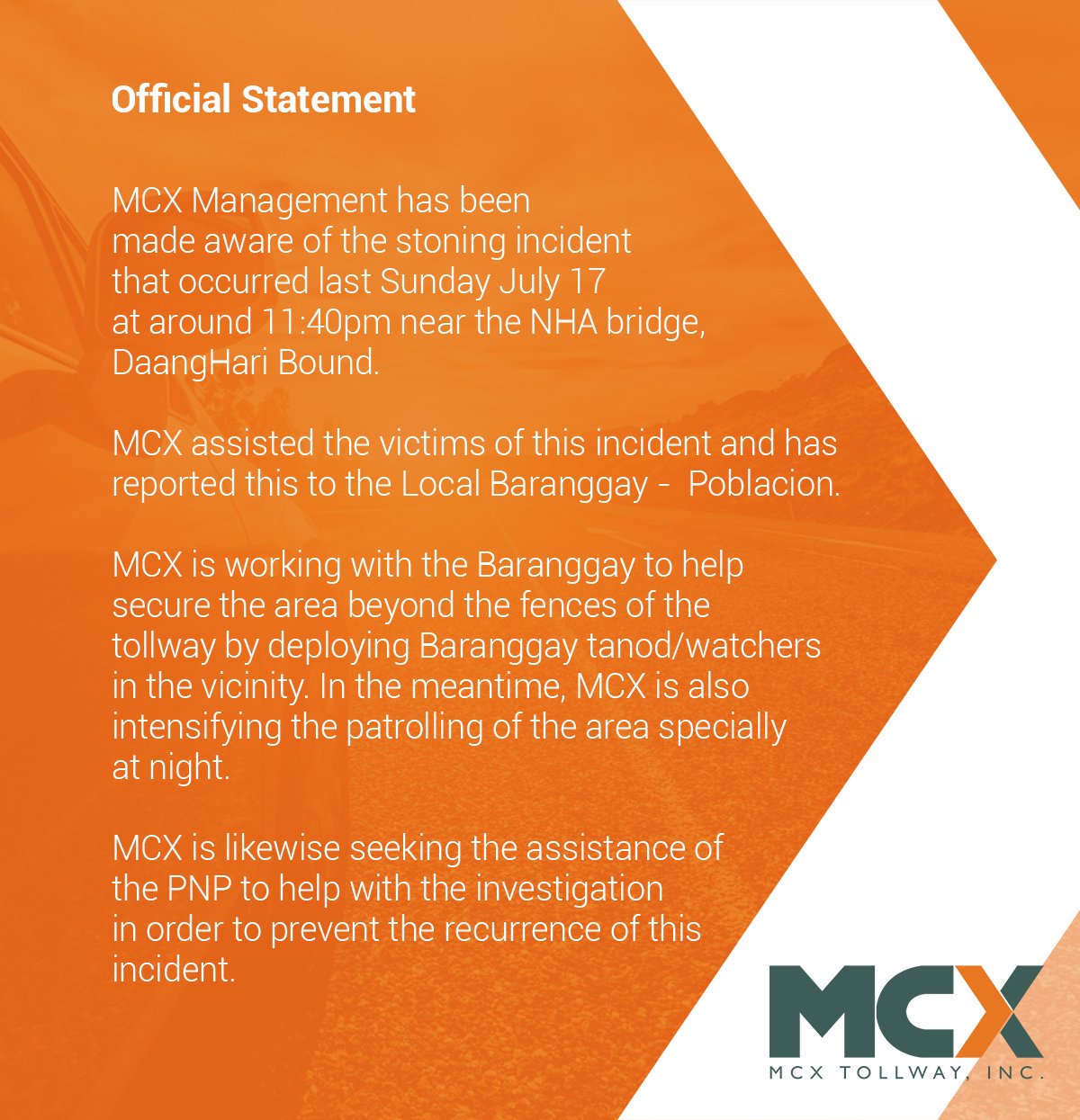 mcx statement